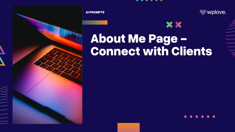 About Me Page - Connect With Clients 1 About Me Page Connect with Clients