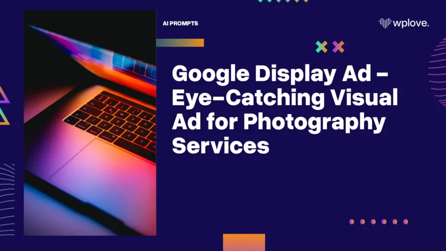 Google Display Ad Eye Catching Visual Ad for Photography Services