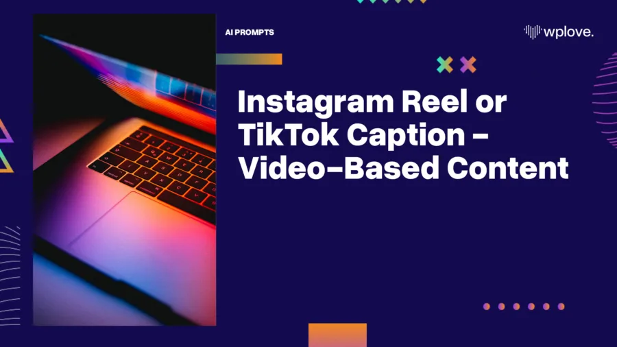 Instagram Reel or TikTok Caption Video Based Content