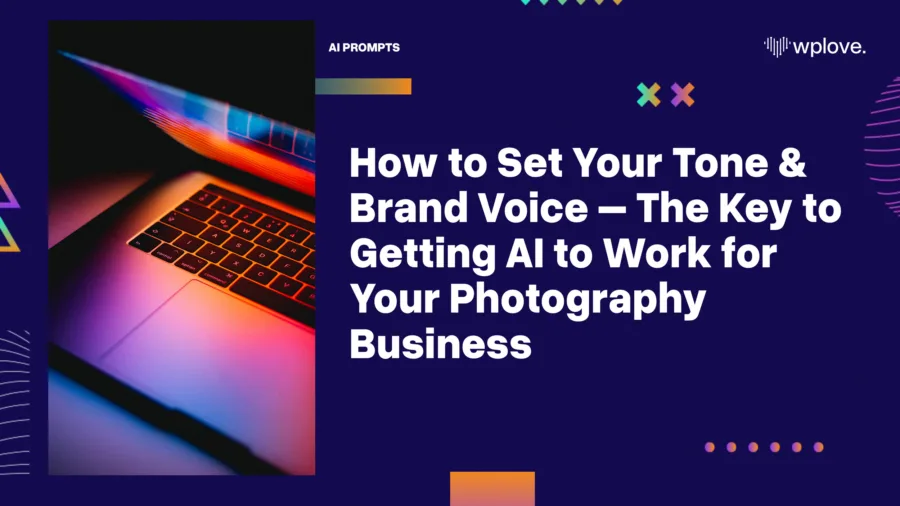 how to set your tone brand voice ai photography